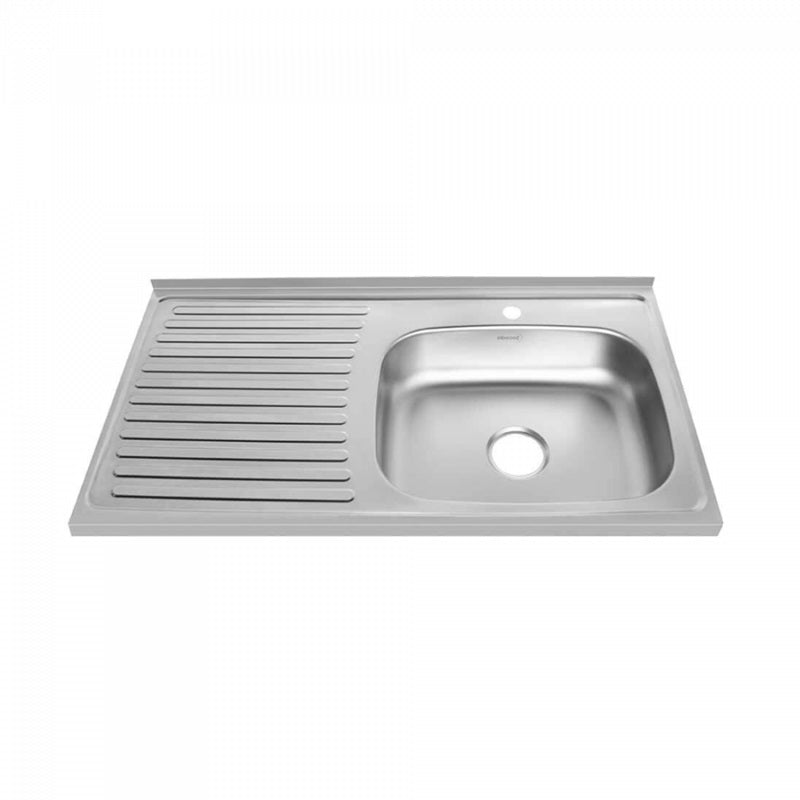 Lavaplatos 1M X 50CM De 1 Hueco Derecho De Empotrar En Acero Inoxidable