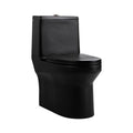 Sanitario One Piece Negro Mate con Asiento de Cierre Suave