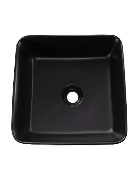 Lavamanos Cuadrado Negro 36 cm Toscana