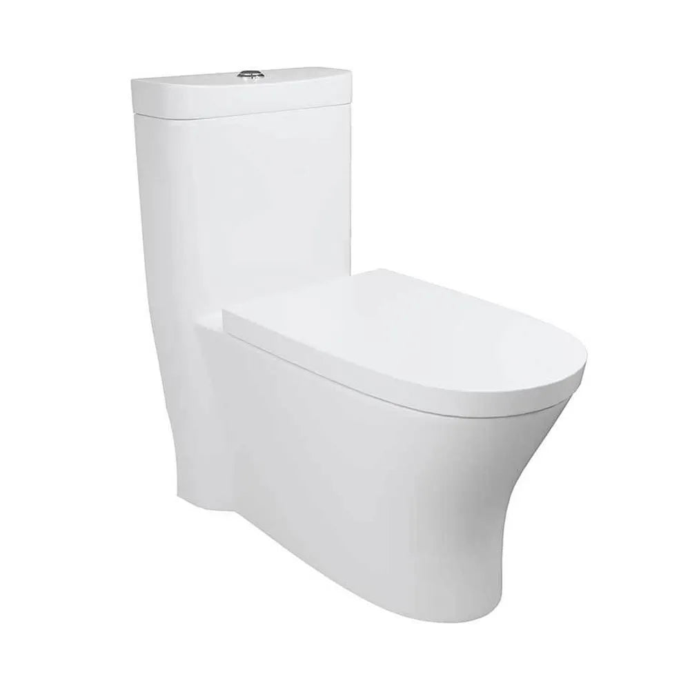 Sanitario One Piece Blanco con Asiento de Cierre Suave