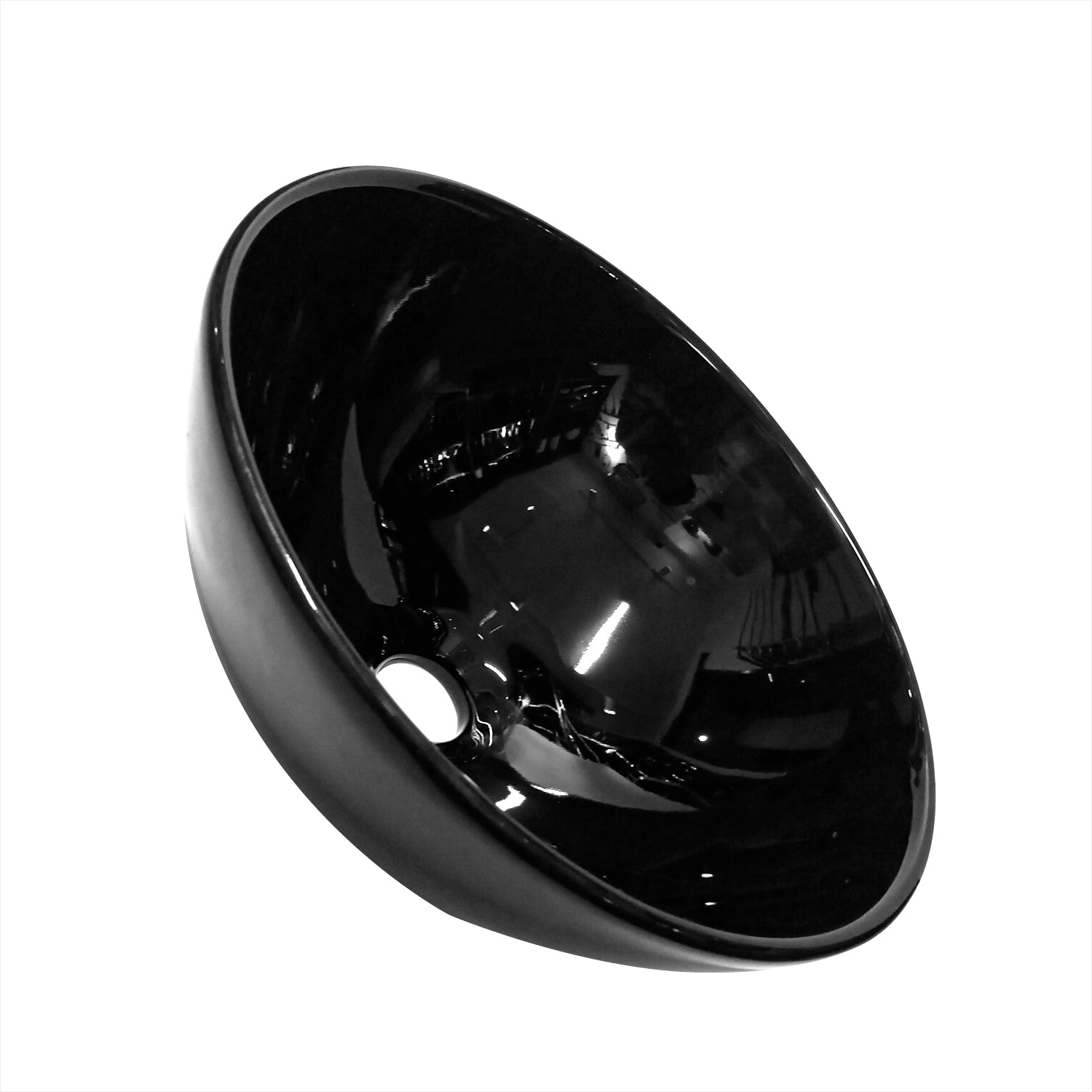Lavamanos Redondo Negro 32 Cm