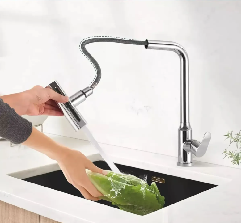 Grifo De Cocina En Cascada Con 4 Modos