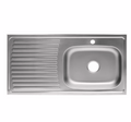 Lavaplatos 1M X 50CM De 1 Hueco Derecho De Empotrar En Acero Inoxidable