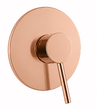 Grifería Ducha Mezclador Monocontrol Oro Rosa