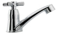 Llave Acero Cruceta Lavamanos Baja Sencilla