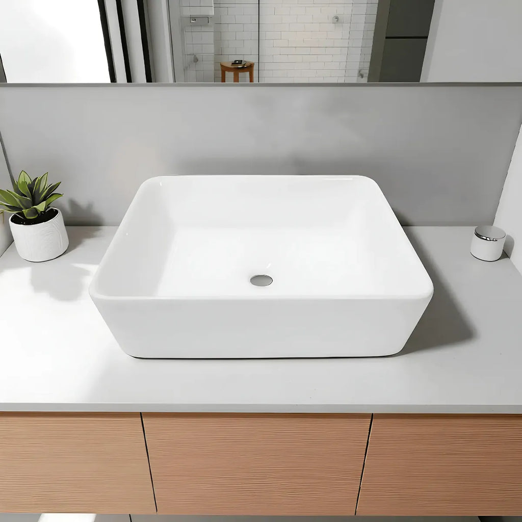 Lavamanos Rectangular Blanco 37x49