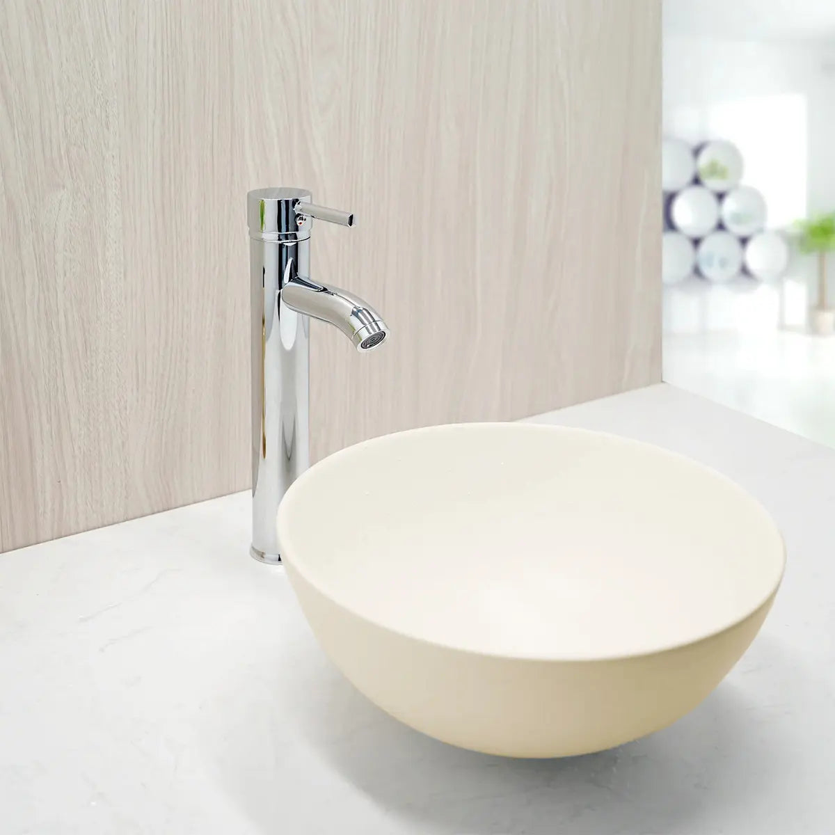 Lavamanos Redondo Beige 32 Cm