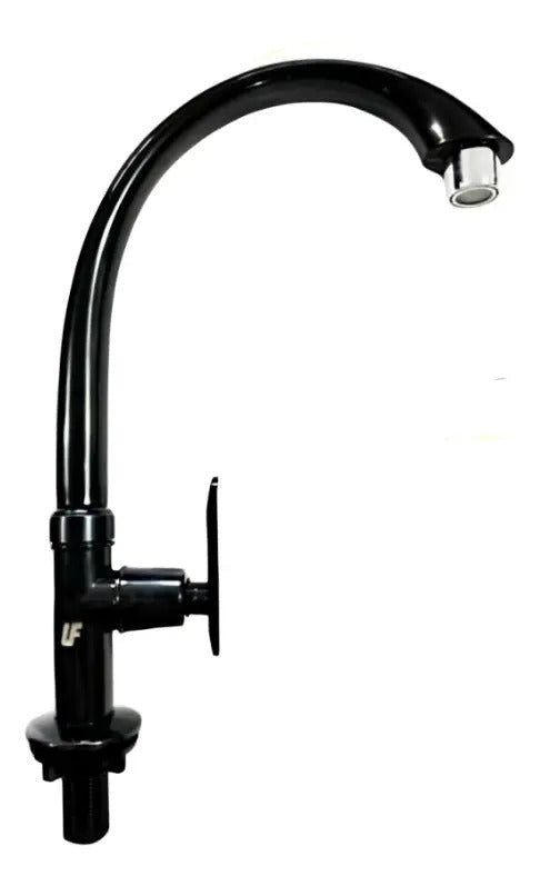 Llave De Mesón Fija Negra Con Palanca