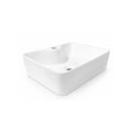 Lavamanos Rectangular Blanco Amatista 48x38x14 Sobreponer