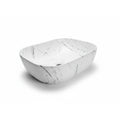 Lavamanos Rectangular Marmol Blanco 45x30x14