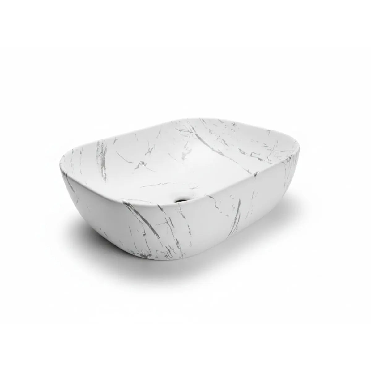 Lavamanos Rectangular Marmol Blanco 45x30x14