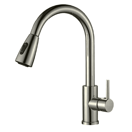 Grifería Cocina Extraíble Plata Satinado