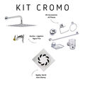 Kit Baño Ducha AguaFria + Accesorios + Rejilla 10x10