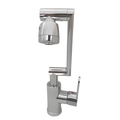 Grifo De Cocina Monomando Con Cabezal Tipo Ducha Giratorio Negro