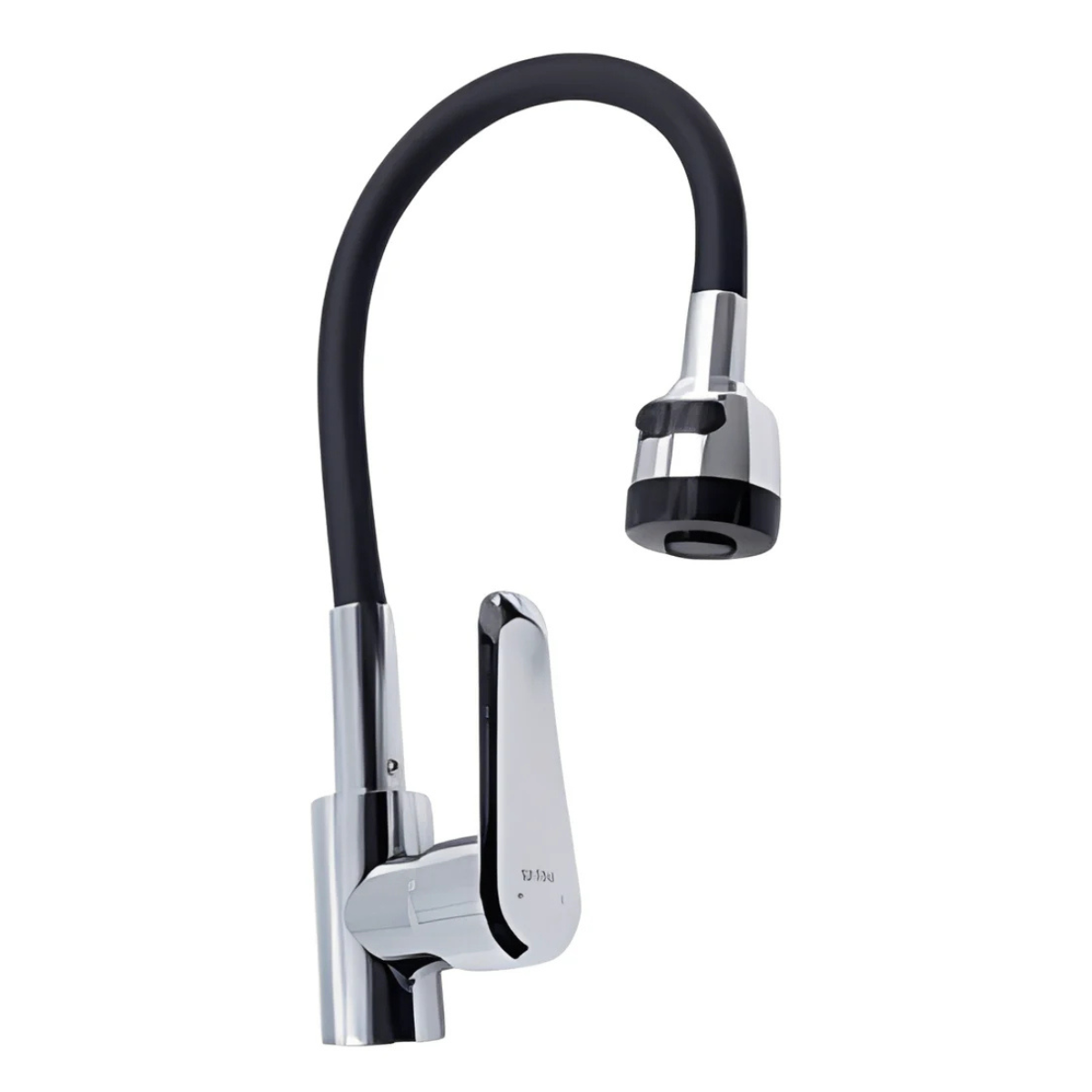 Grifería Lavaplatos Monocontrol Cuello Flexible Negra