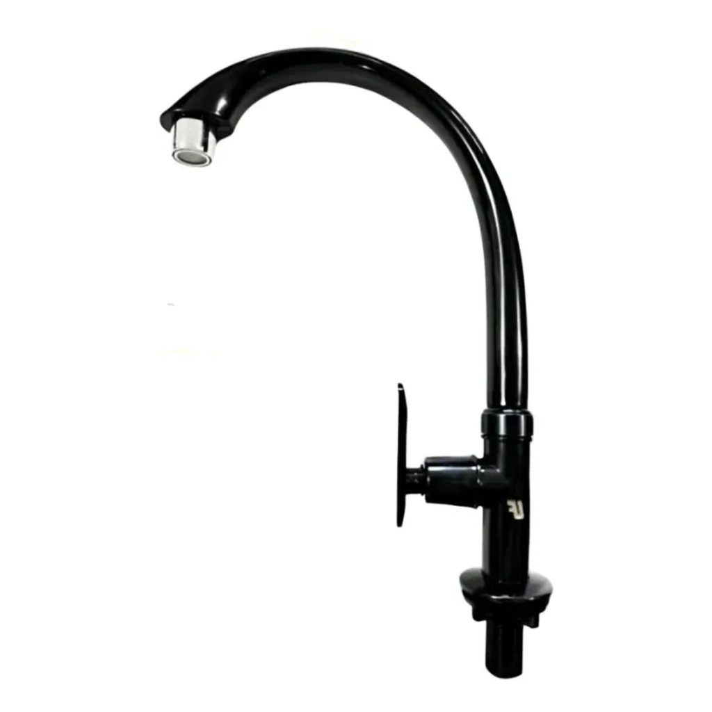 Llave De Mesón Fija Negra Con Palanca