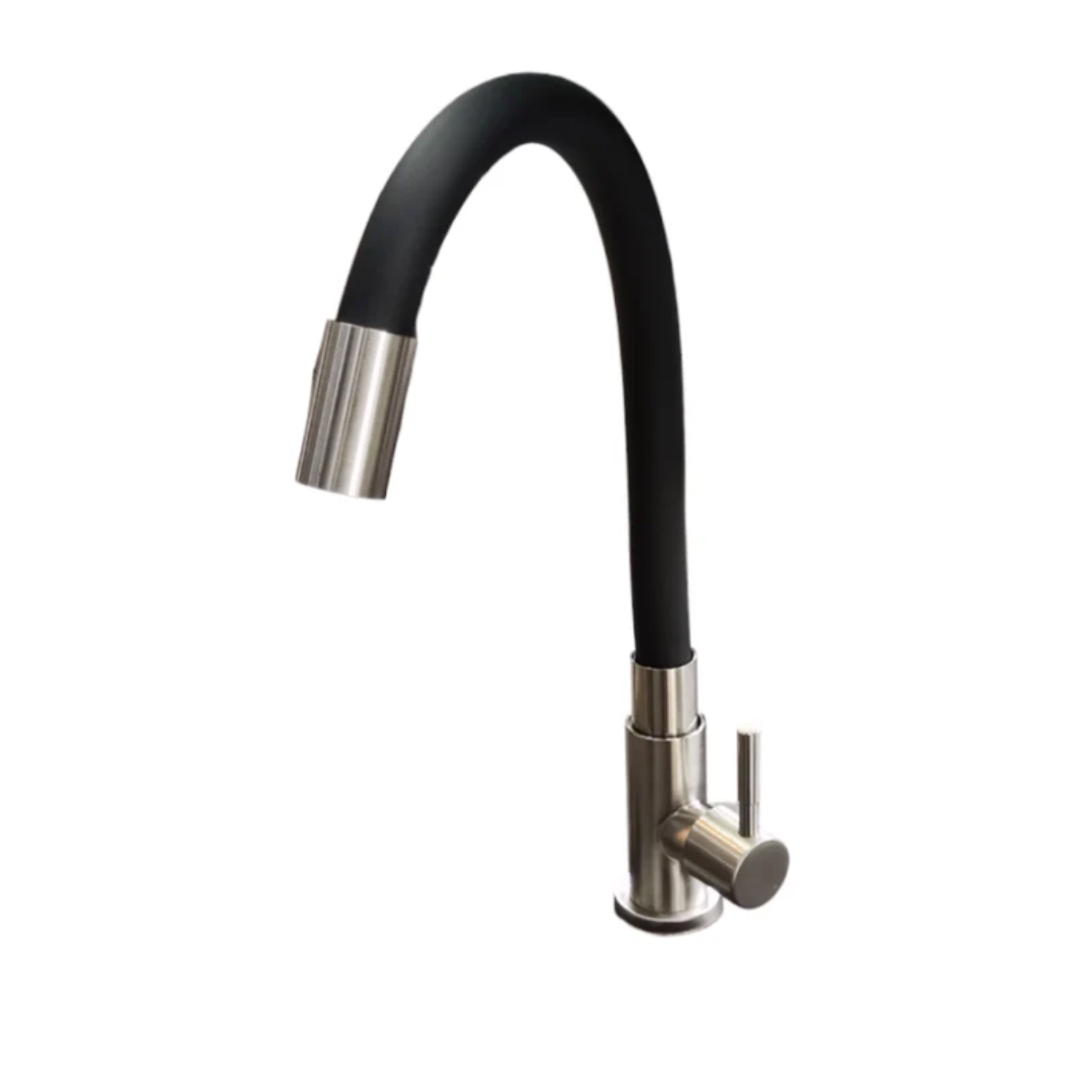 Griferia Lavaplatos Agua Fría Cuello Flexible Metálica