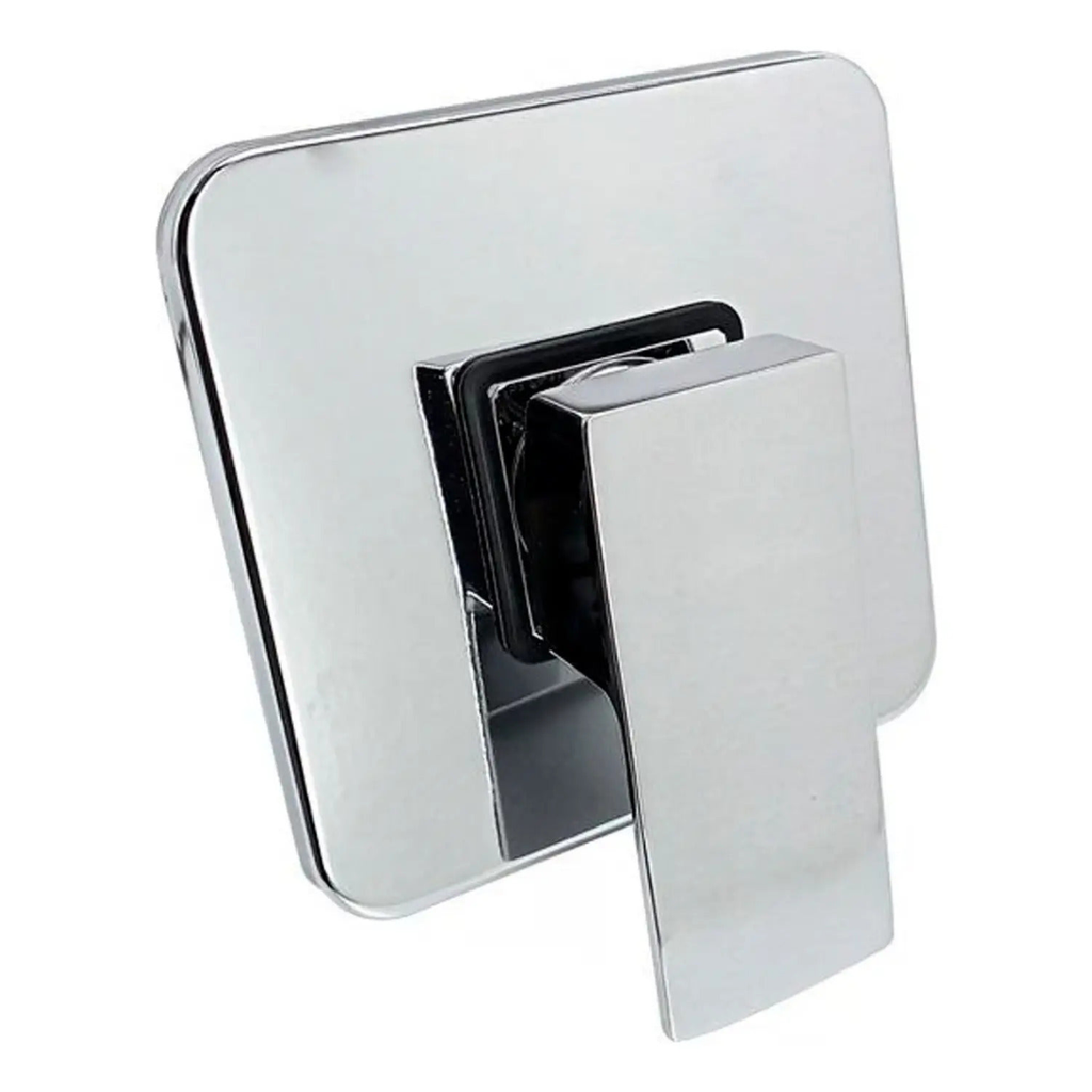 Registro Mezclador Monocontrol para Ducha Cuadrado Cromado