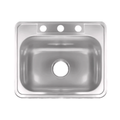 Lavaplatos 53x43 De Empotrar Atlantis De 3 Huecos En Acero Inoxidable