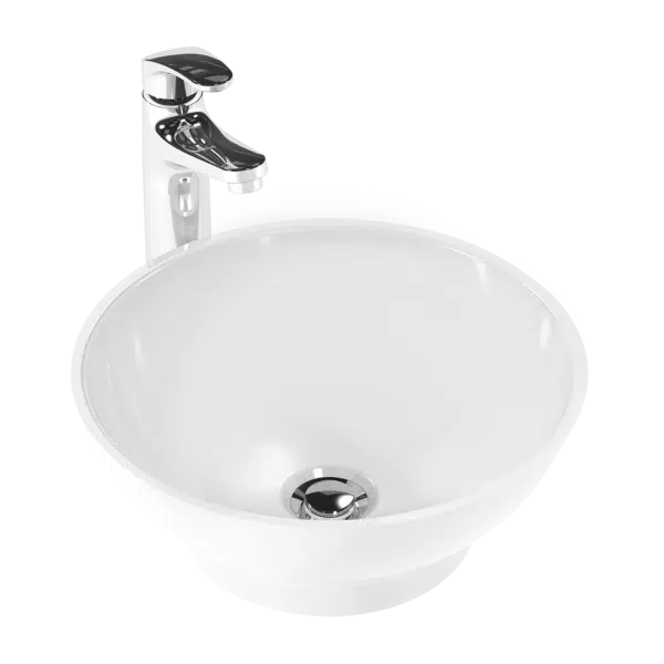Lavamanos Redondo Blanco 36 cm Sabina