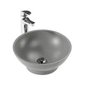 Lavamanos Redondo Gris Mate 36 cm Sabina