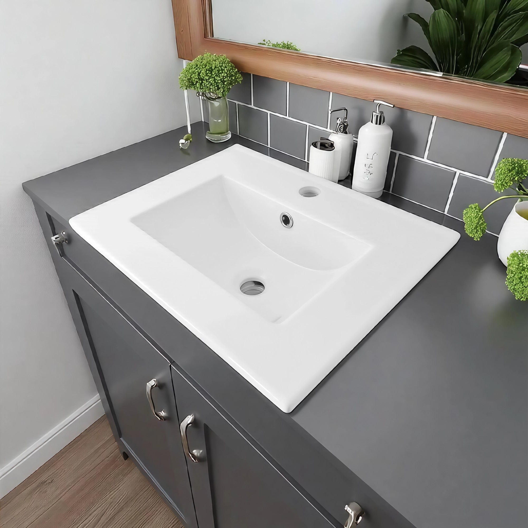 Placa de Lavamanos 50x40 blanca