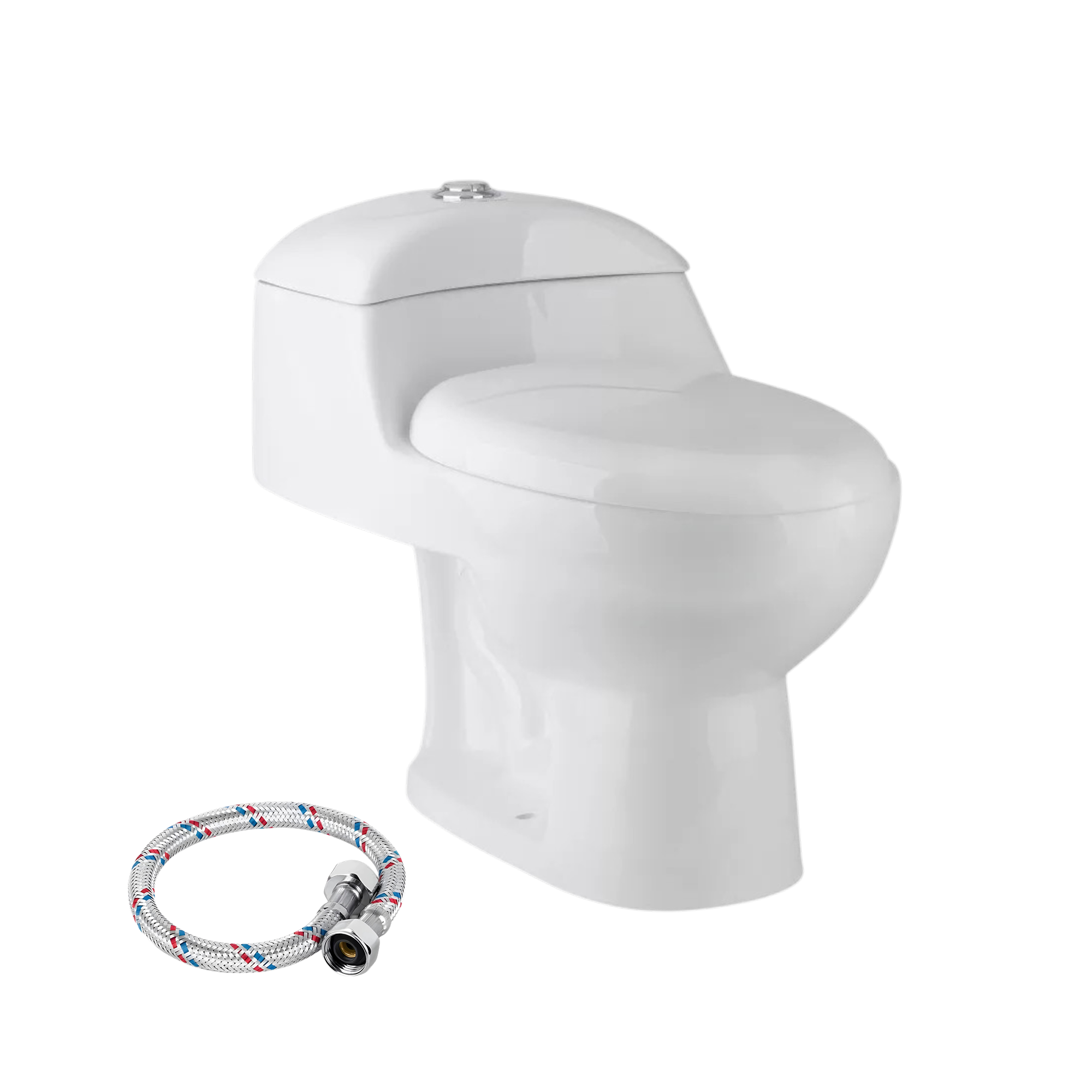 Sanitario One Piece Elegance Blanco con Descarga Ahorradora de 4.8 Litros