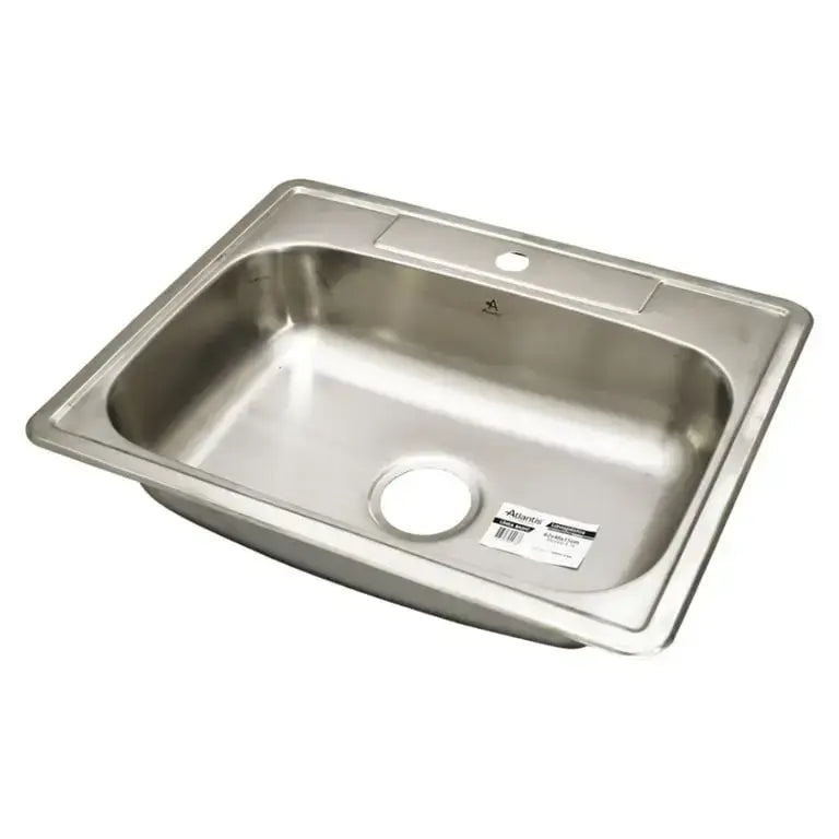 Lavaplatos 62X48 De Empotrar Atlantis De 1 Hueco En Acero Inoxidable