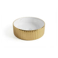 Lavamanos Redondo Cleo Dorado Sobreponer 36x36x13