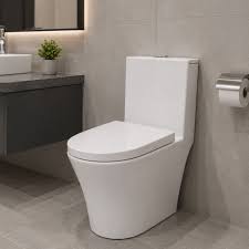 Sanitario One Piece Blanco con Asiento de Cierre Suave