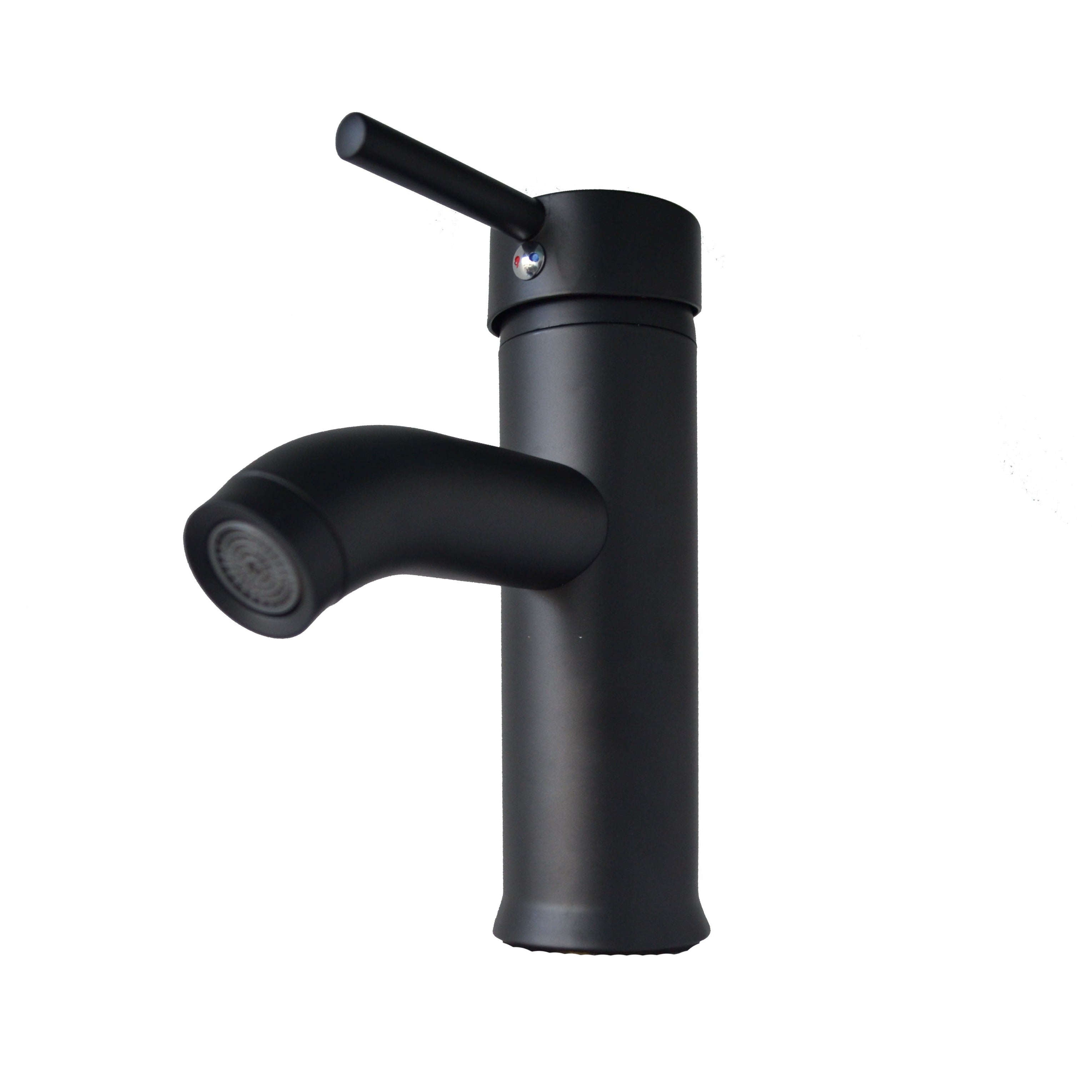 Griferia Tubular Baja Monocontrol Negra