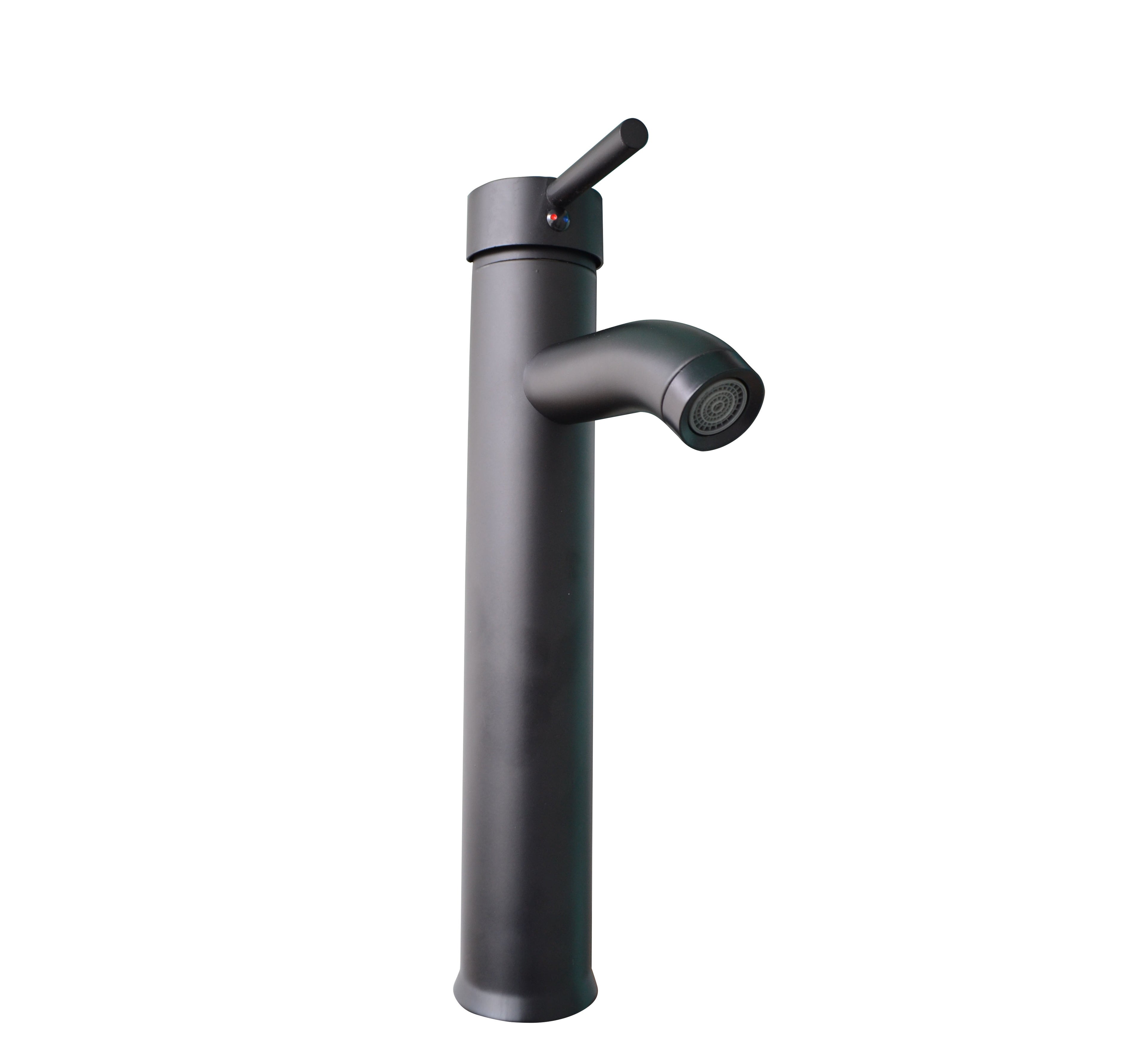 Griferia Monocontrol Para Lavamanos Alta Tubular Negro