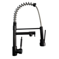 Griferia Cuello Extendible Monocontrol Cocina En Acero Negro