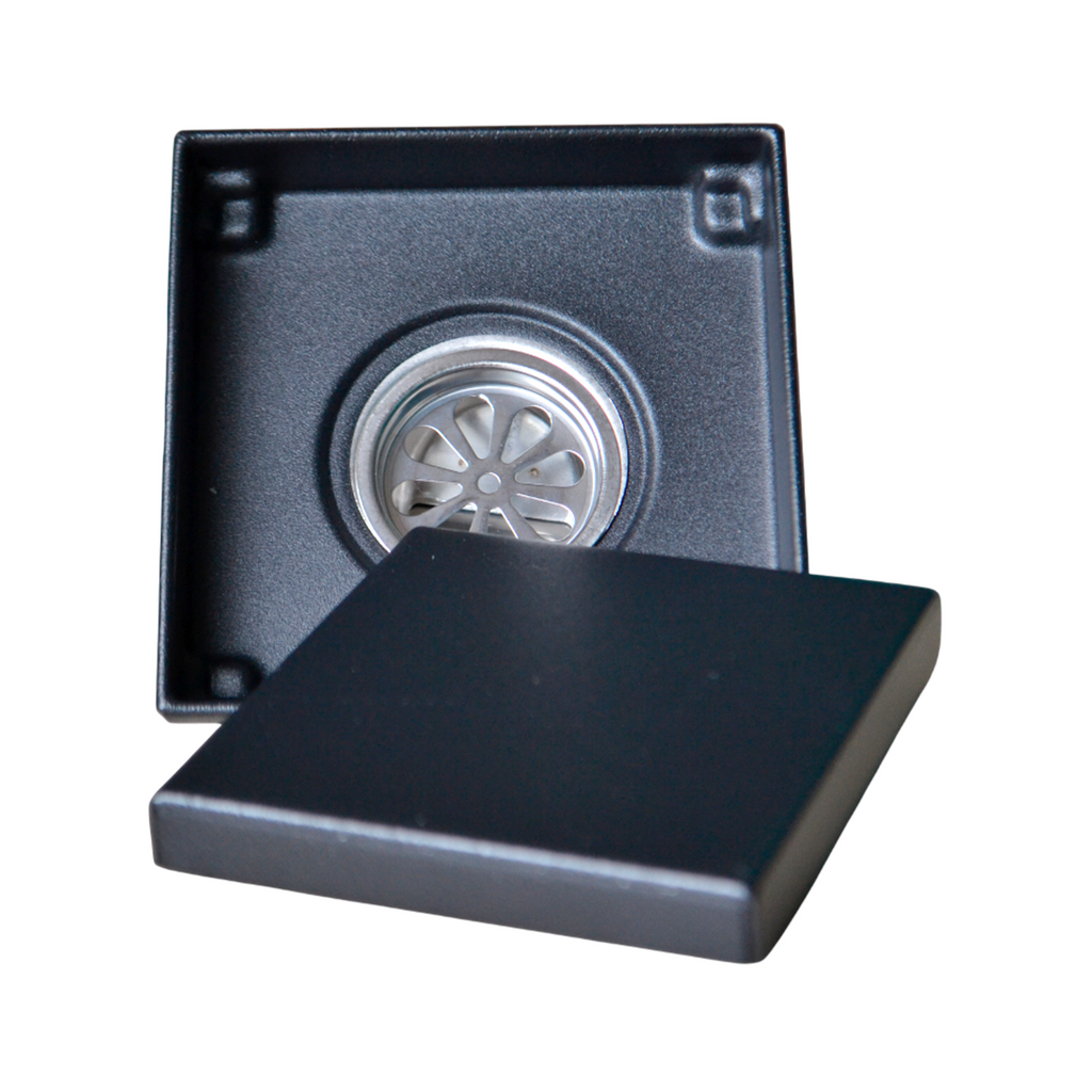 Rejilla Invisible 10x10 Tipo Antiolor en Acero Negro