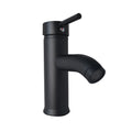 Griferia Tubular Baja Monocontrol Negra