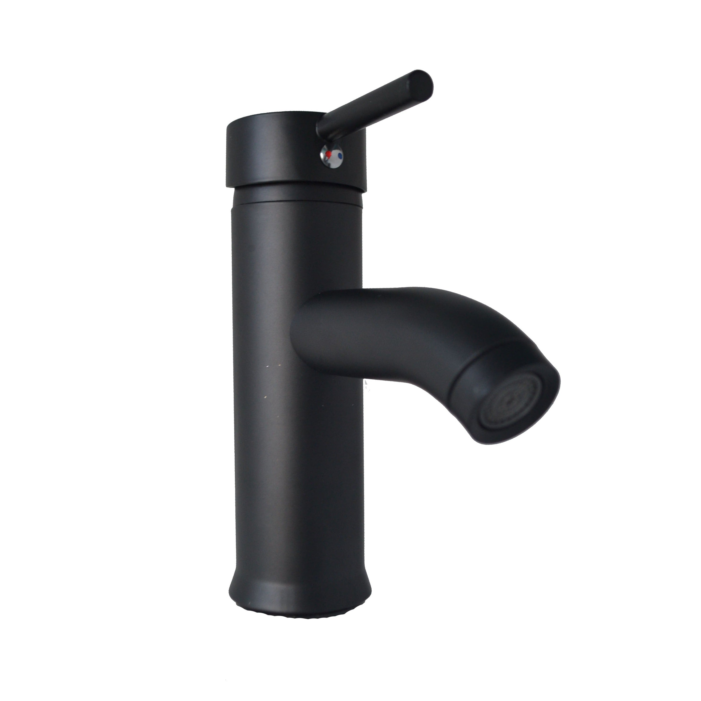 Griferia Tubular Baja Monocontrol Negra
