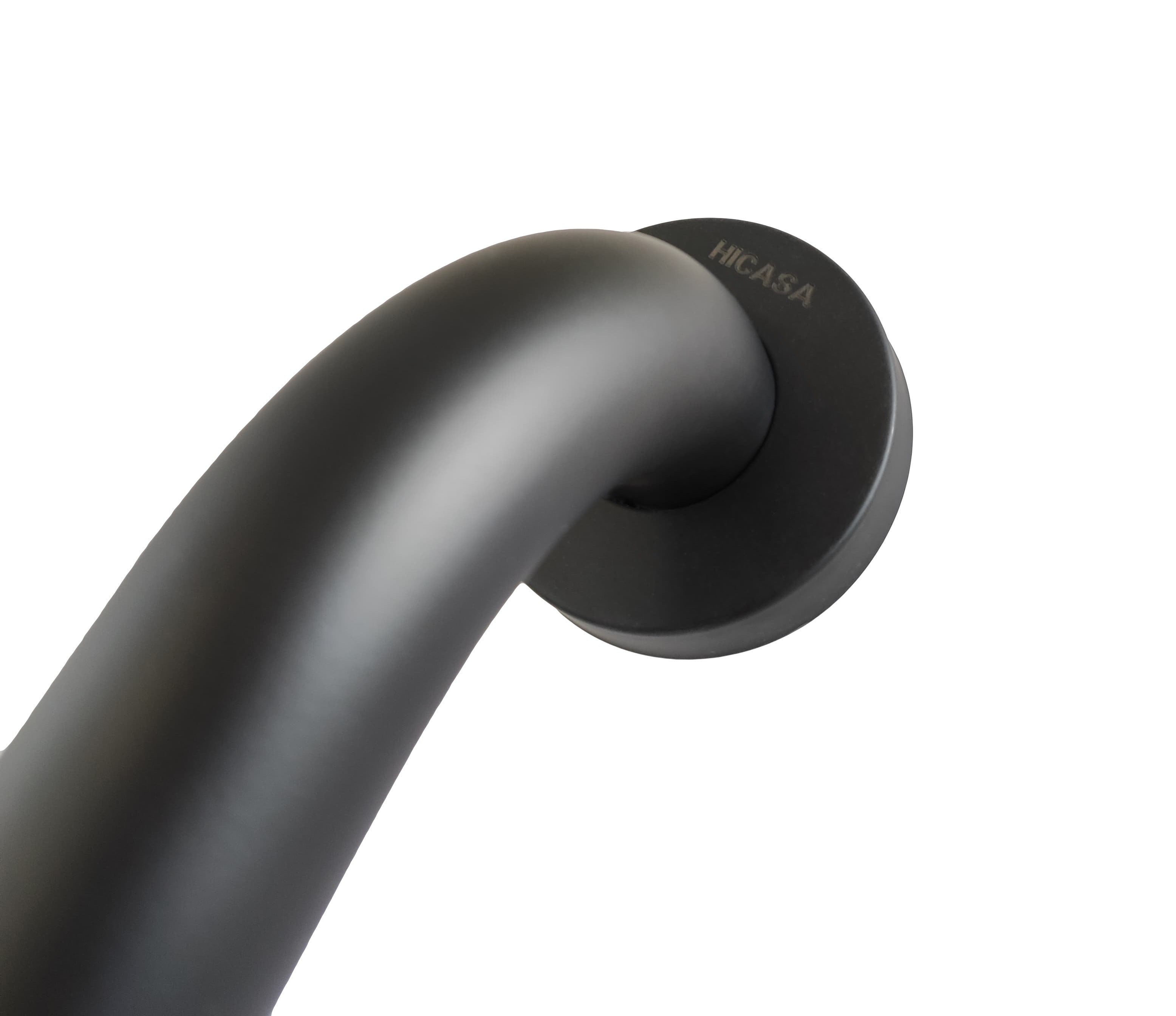 Barra de Seguridad Negro para Baño 60cmX3CM En Acero Inoxidable