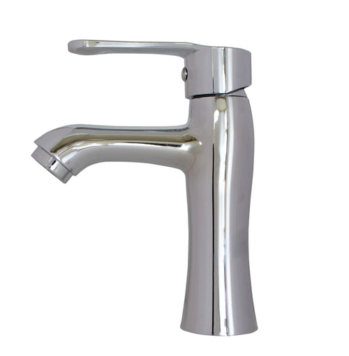 Grifería Baño Lavamanos Agua Fría Acero Cromado 6304