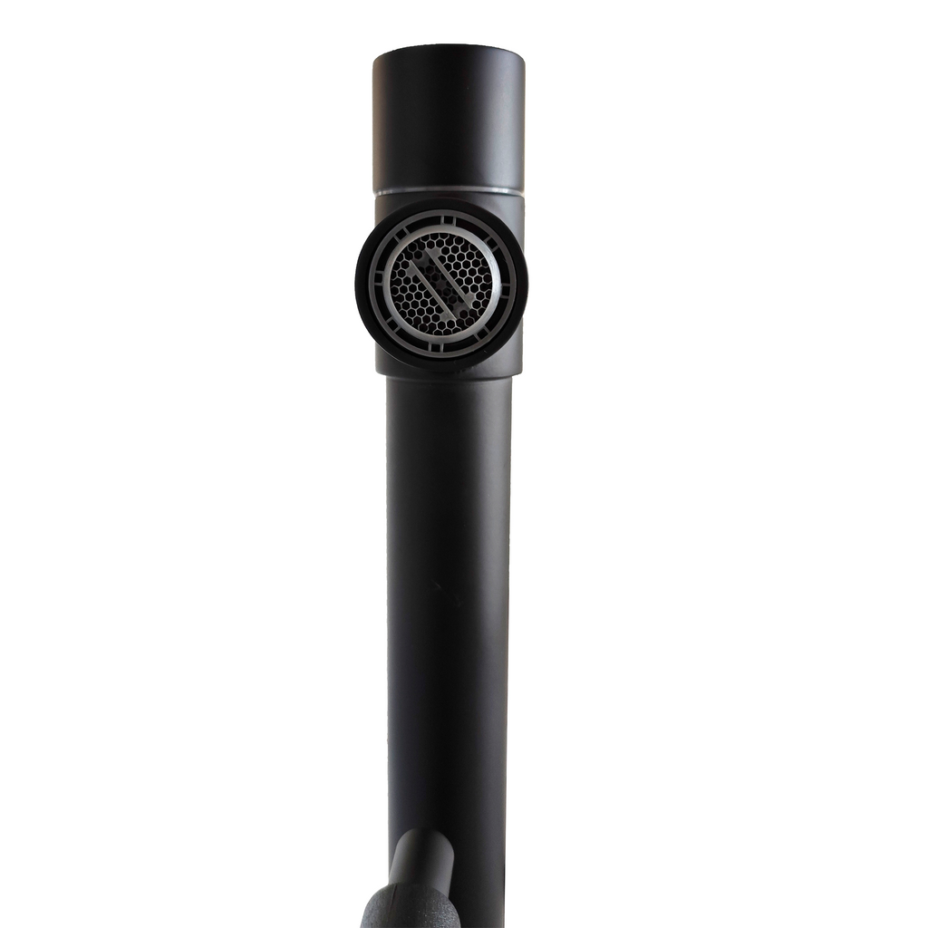 Griferia Cuello Extendible Monocontrol Cocina En Acero Negro