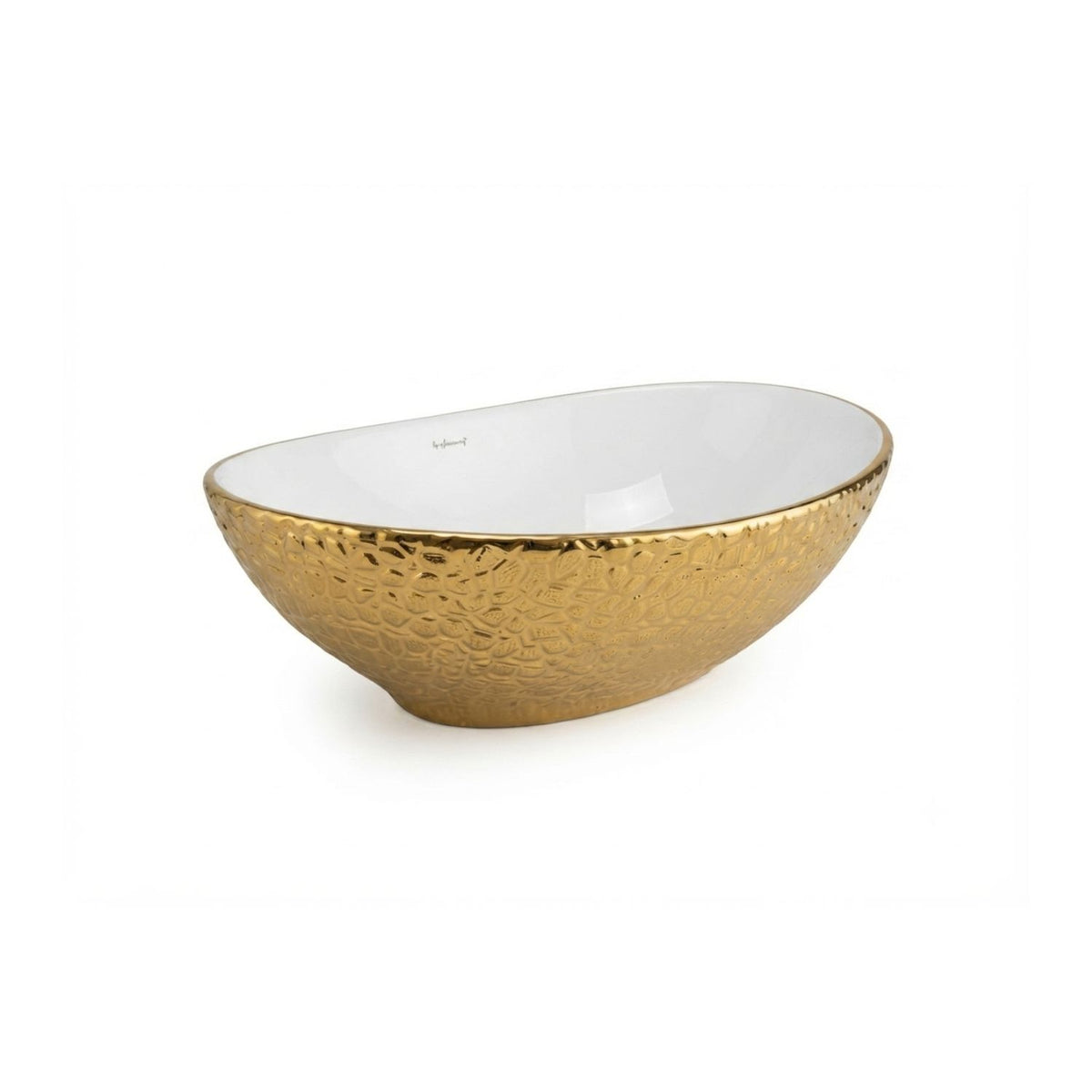 Lavamanos Sobreponer Ovalado Dorado  41x34x14