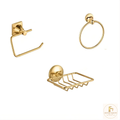 Set de Accesorios Redondo x3 Piezas Dorado