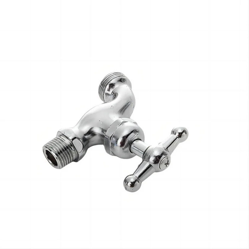 Llave Jardín 1/2 Pulgada Cromo Satín En Zinc