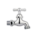 Llave Jardín 1/2 Pulgada Cromo Satín En Zinc