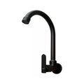Grifería De Pared Para Lavaplatos Negra Agua Fría