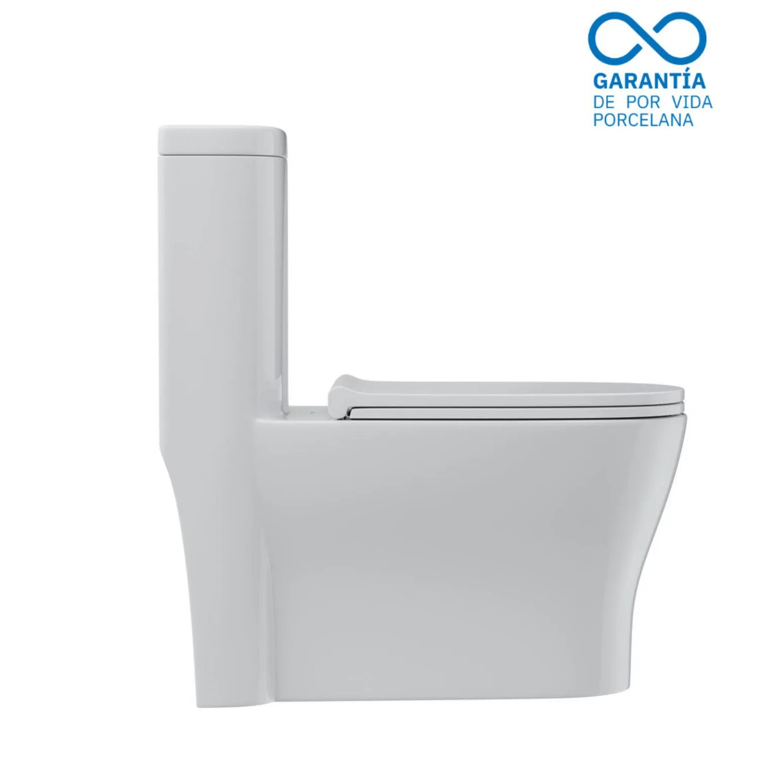 Sanitario One Piece Blanco con Asiento de Cierre Suave