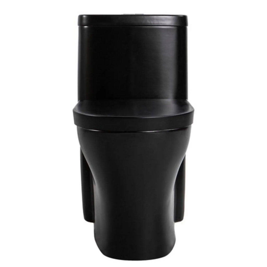 Sanitario One Piece Negro Mate con Asiento de Cierre Suave