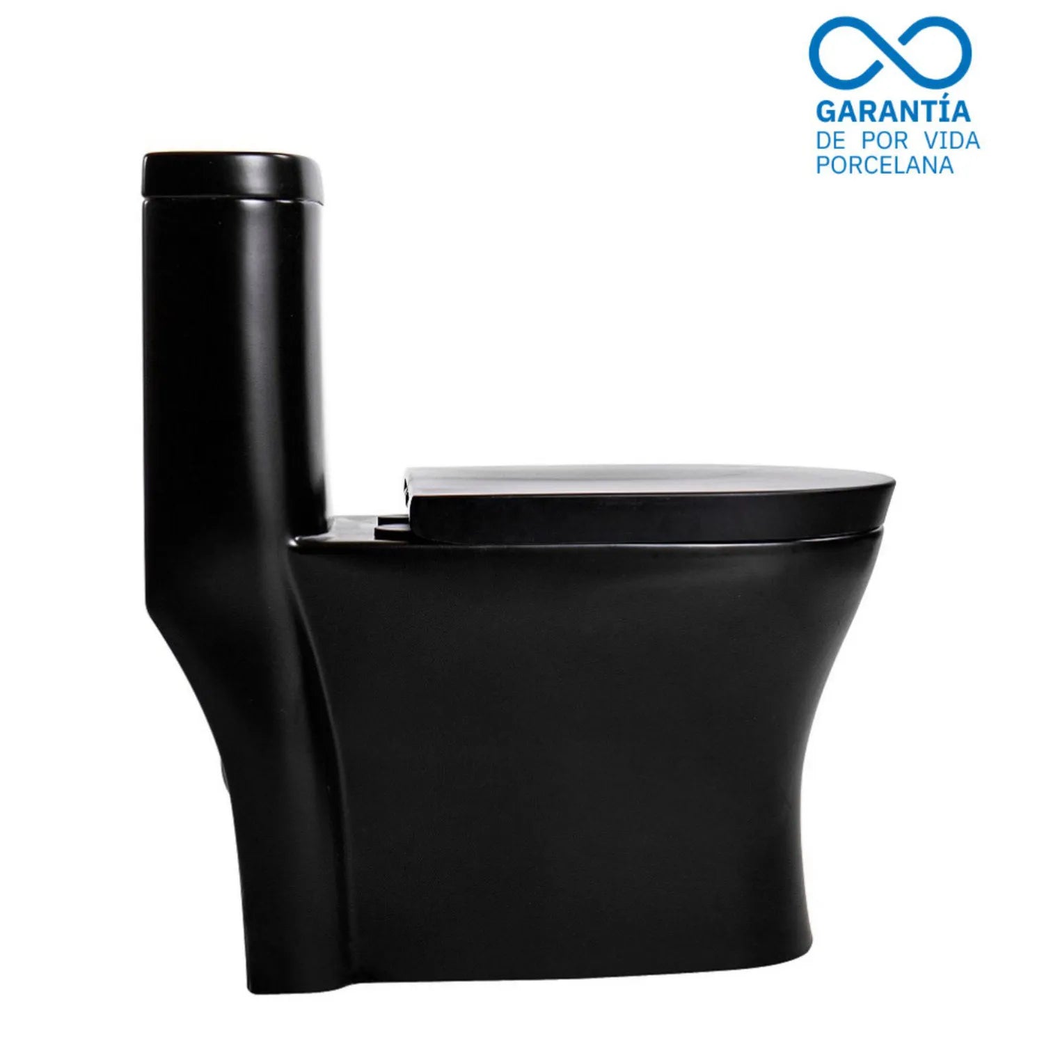 Sanitario One Piece Negro Mate con Asiento de Cierre Suave