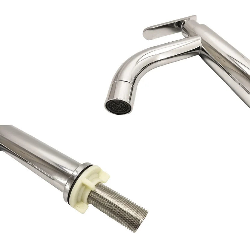 Grifo para Lavabo de Agua Fría Pico Curvo Sencilla